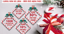 Ưu đãi tháng 12- Giáng sinh an lành 2019 tặng ngay 100K khi quét QR zalo!