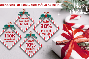 Ưu đãi tháng 12- Giáng sinh an lành 2019 tặng ngay 100K khi quét QR zalo!